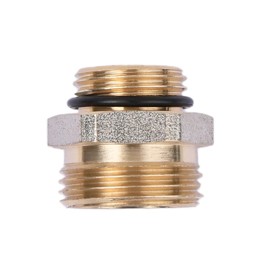 Ниппель  с уплотнительным кольцом 1/2" ш * 3/4" ш, никелированный