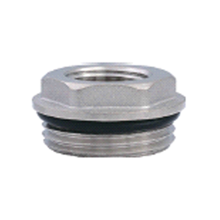 Футорка с уплотнительным кольцом 3/4" г *1" ш,никелированный
