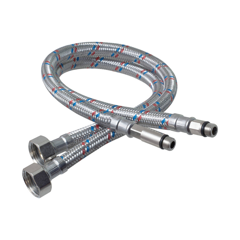 Гибкая подводка для смесителя  1/2" г* M10 -120см (нерж.)