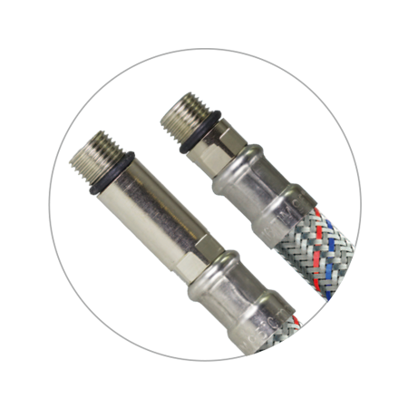Гибкая подводка для смесителя  1/2" г* M10 -100см