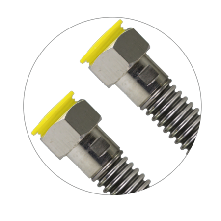 Шланг для газа сильфонного вида 1/2"г/г- 80 см