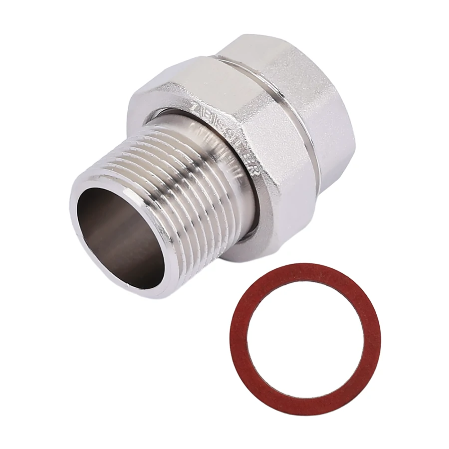 Муфта американка для прямого соединения с плоской прокладкой  никелированная  11/2"г/ш
