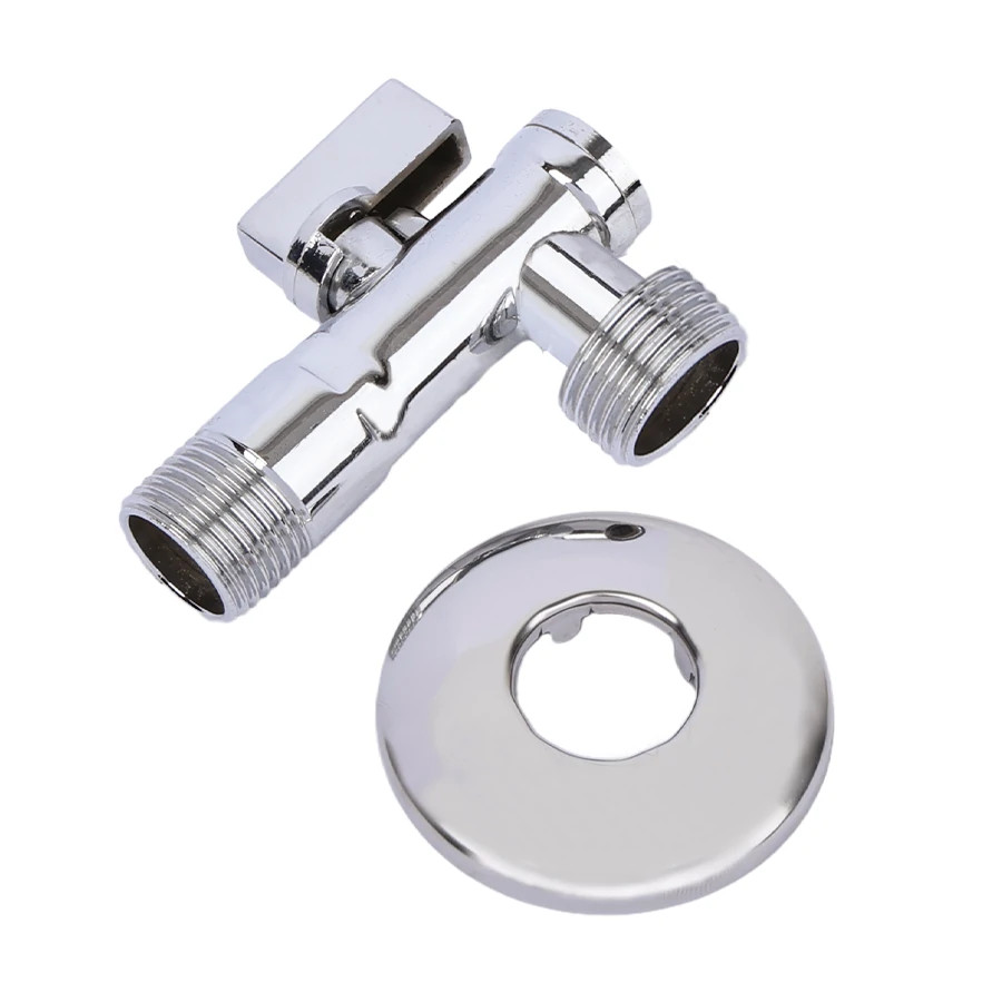 Вентиль для подключения сантехнических приборов с сеткой ( хром) 1/2"*1/2"