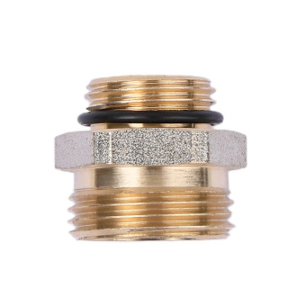 Ниппель  с уплотнительным кольцом 1/2" ш * 3/4" ш, никелированный