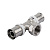 Пресс-фитинг. Тройник  никелированный 20 * 1/2" г * 20