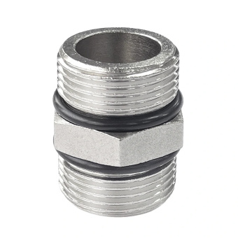 Ниппель  с уплотнительным кольцом 3/4" ш * 1" ш , никелированный