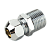 Концевик для подсоединения жесткой трубки . Прямой  1/2"ш- 10