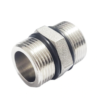 Ниппель  с уплотнительным кольцом 3/4" ш * 1" ш , никелированный