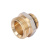 Ниппель  с уплотнительным кольцом 1/2" ш * 3/4" ш, никелированный