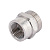 Переходник никелированный 1/2 x 3/4", "евроконус"