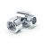 Соединение декоративное угловое с накидной гайкой (хром)  3/4" *1/2"ш